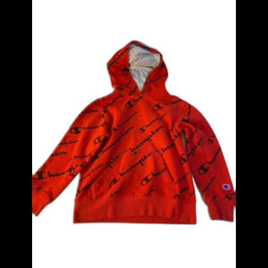 Champion Hoodie Kids Small Red Pull Over Sweatshirt Pre-Owned